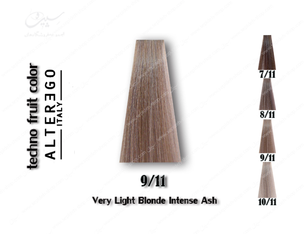 رنگ تکنو بلوند خاکستری خیلی روشن شدید 9.11 رنگ تکنو بلوند خاکستری خیلی روشن شدید 9.11