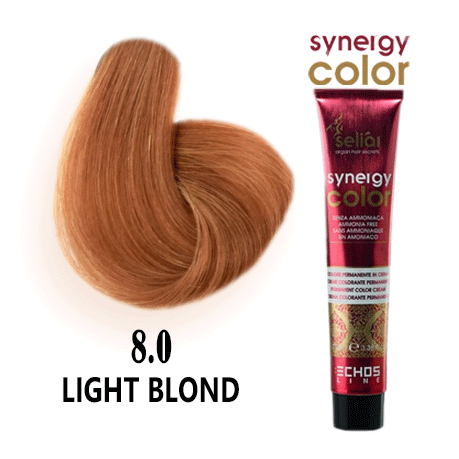 رنگ مو فاقد آمونیاک بلوند روشن سینرژی اچ اس لاین 8.0