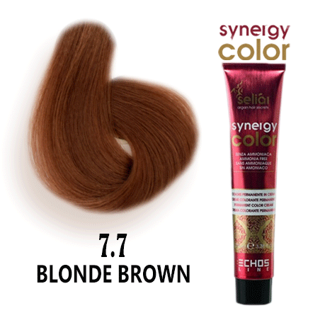 رنگ مو فاقد آمونیاک قهوه ای سینرژی 7.7 اچ اس لاین