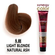 رنگ مو فاقد آمونیاک بلوند دودی طبیعی روشن 8.01 اچ اس لاین